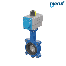 vanne papillon DN 65 AK02 EPDM DVGW eau potable, WRAS, ACS, W270 actionneur pneumatique à double effet