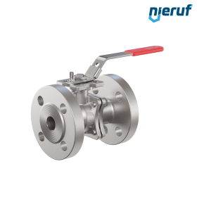 robinet à boisseau sphérique à brides DN20 PN40 FK06 acier inoxydable 1.4408