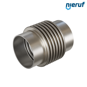 Compensateur axial DN150 - 168,3mm modèle KP05 embouts à souder en acier inoxydable et soufflet en acier inoxydable